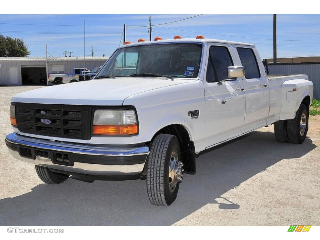 1996 Oxford White Ford F350 Xl Crew Cab 4x4 Dually 28312517