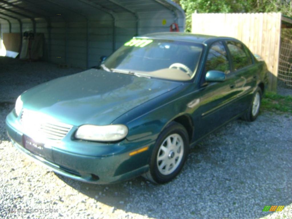1998 Malibu LS Sedan - Dark Jade Green Metallic / Medium Neutral photo #1