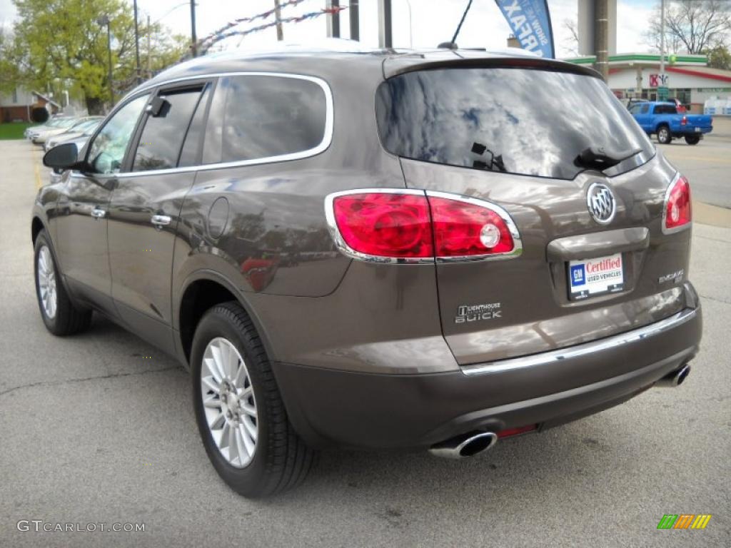 2009 Enclave CXL AWD - Cocoa Metallic / Ebony Black/Ebony photo #5