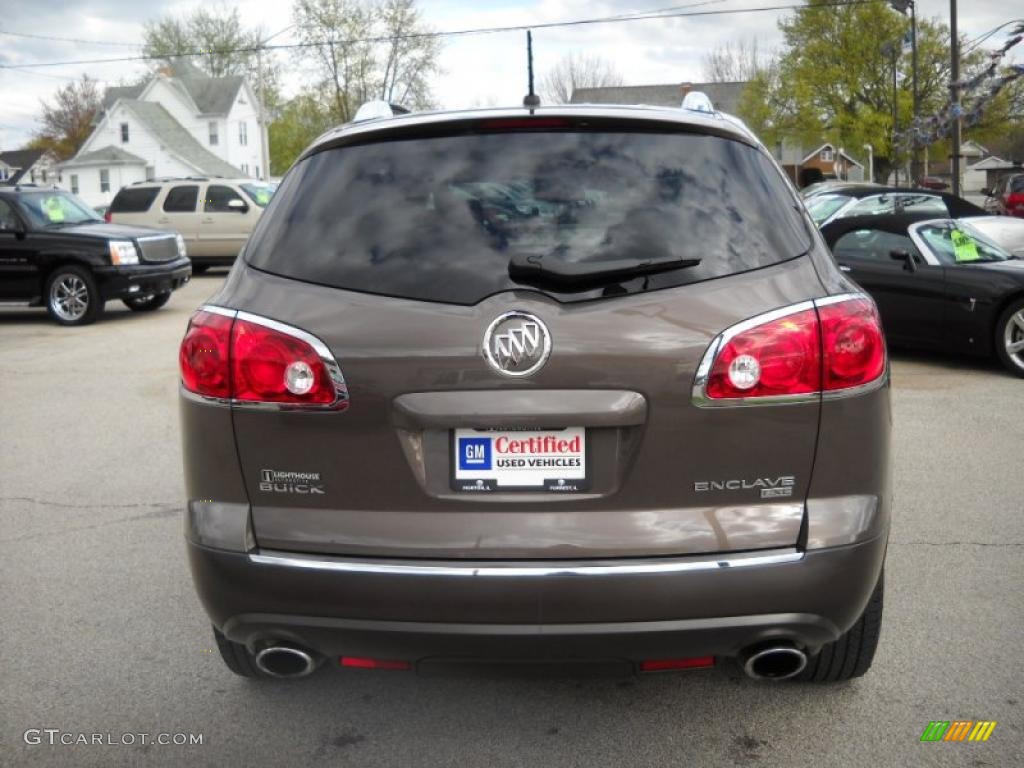 2009 Enclave CXL AWD - Cocoa Metallic / Ebony Black/Ebony photo #8