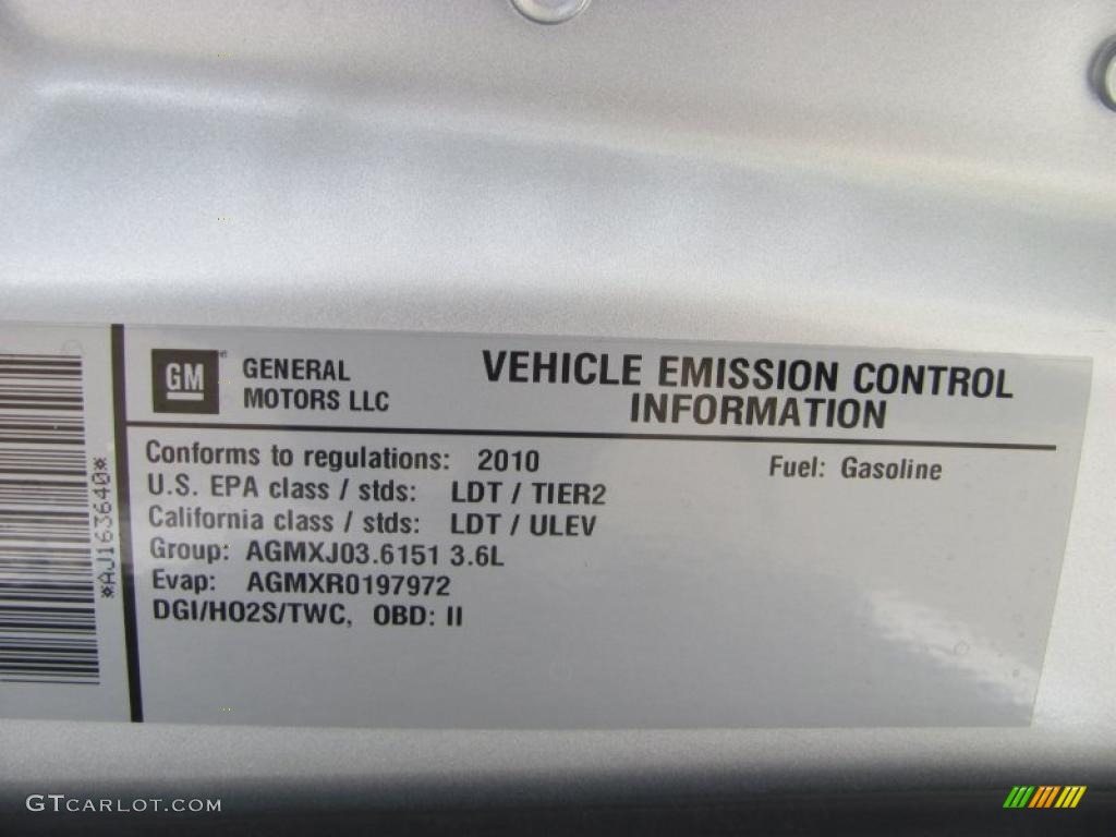 2010 Enclave CXL AWD - Quicksilver Metallic / Ebony/Ebony photo #34