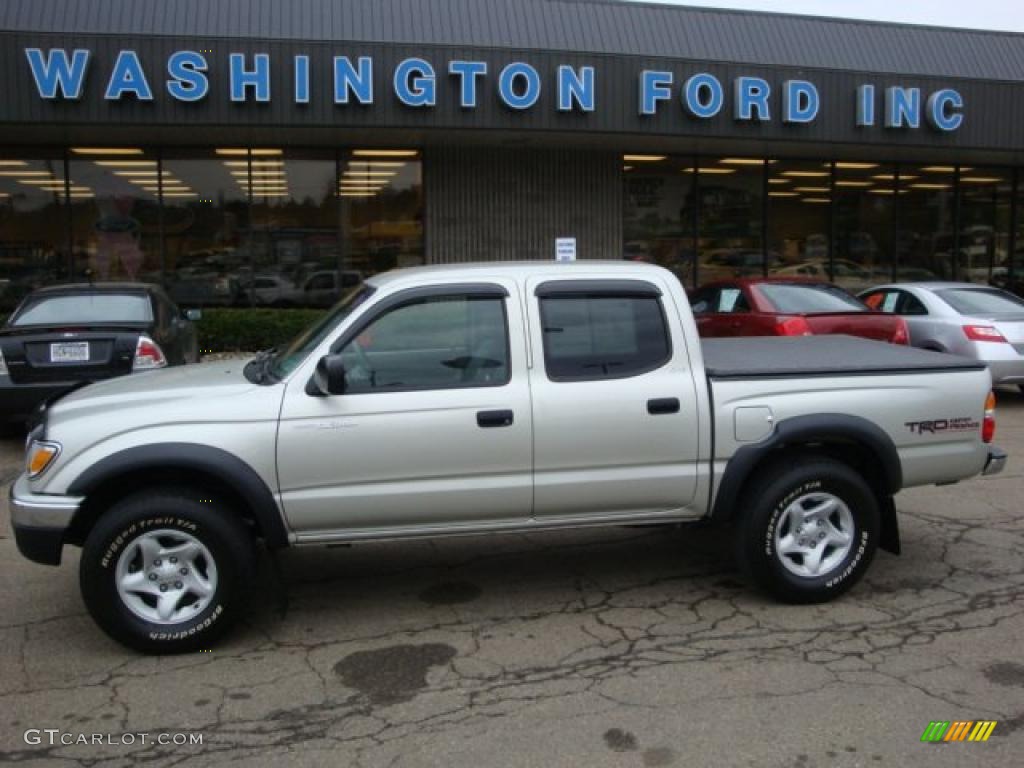 2004 Tacoma V6 TRD Double Cab 4x4 - Lunar Mist Metallic / Charcoal photo #1