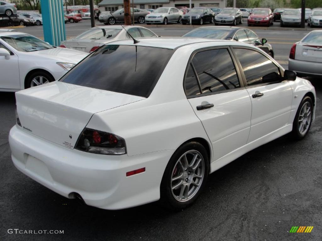 2006 Lancer Evolution IX RS - Wicked White / Black Alcantara photo #6