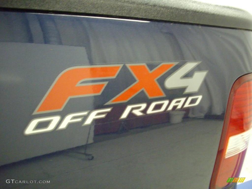 2004 F150 FX4 SuperCrew 4x4 - True Blue Metallic / Black/Medium Flint photo #4
