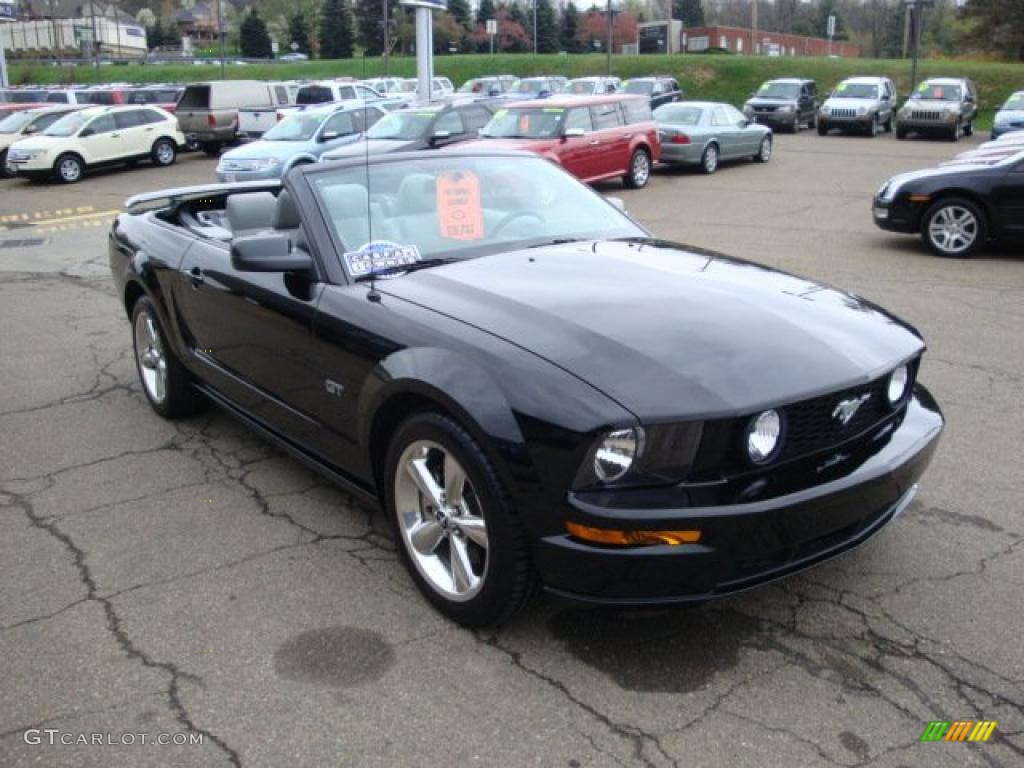 2007 Mustang GT Premium Convertible - Black / Light Graphite photo #6
