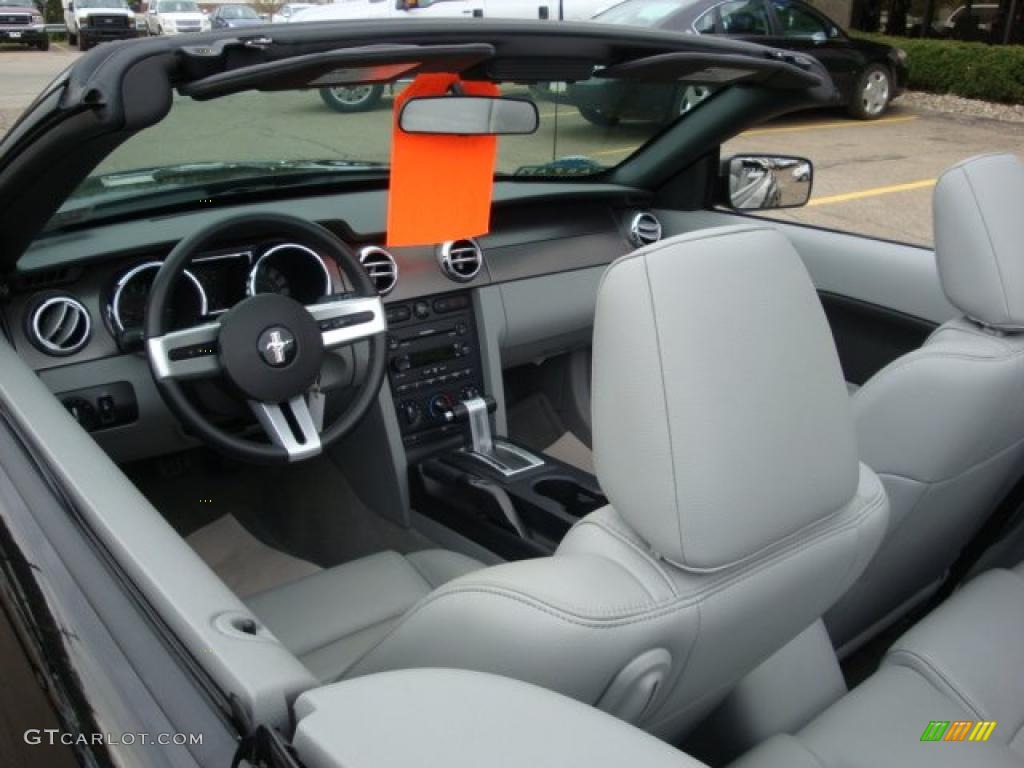 2007 Mustang GT Premium Convertible - Black / Light Graphite photo #8
