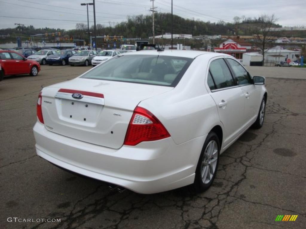 2010 Fusion SEL - White Suede / Medium Light Stone photo #4