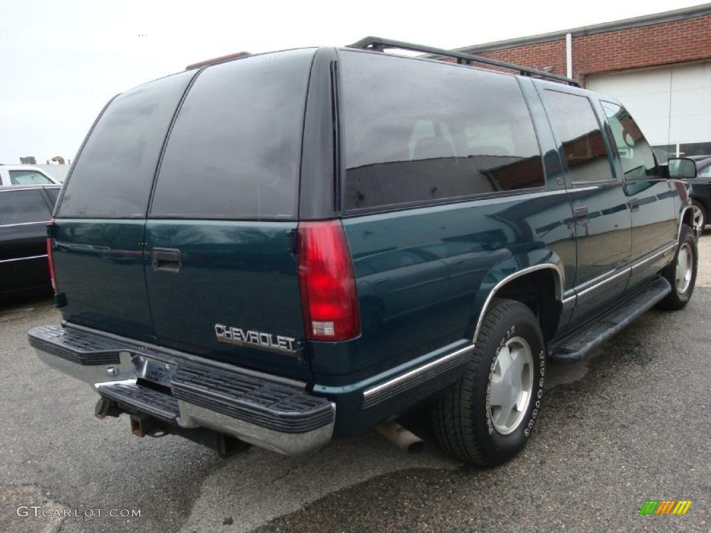 1999 Suburban K1500 LT 4x4 - Emerald Green Metallic / Gray photo #6