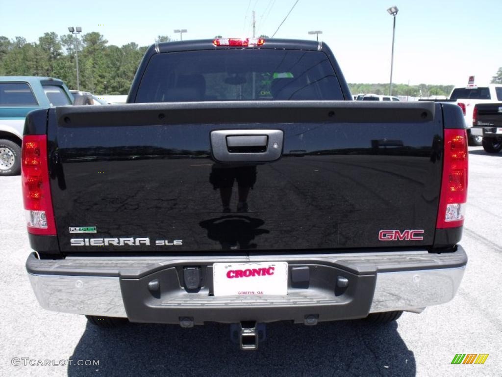 2010 Sierra 1500 SLE Crew Cab - Onyx Black / Ebony photo #7