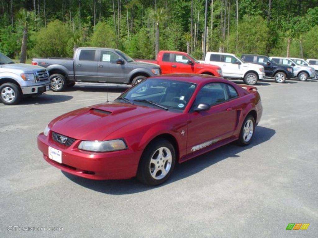 2003 Mustang V6 Coupe - Redfire Metallic / Medium Graphite photo #1