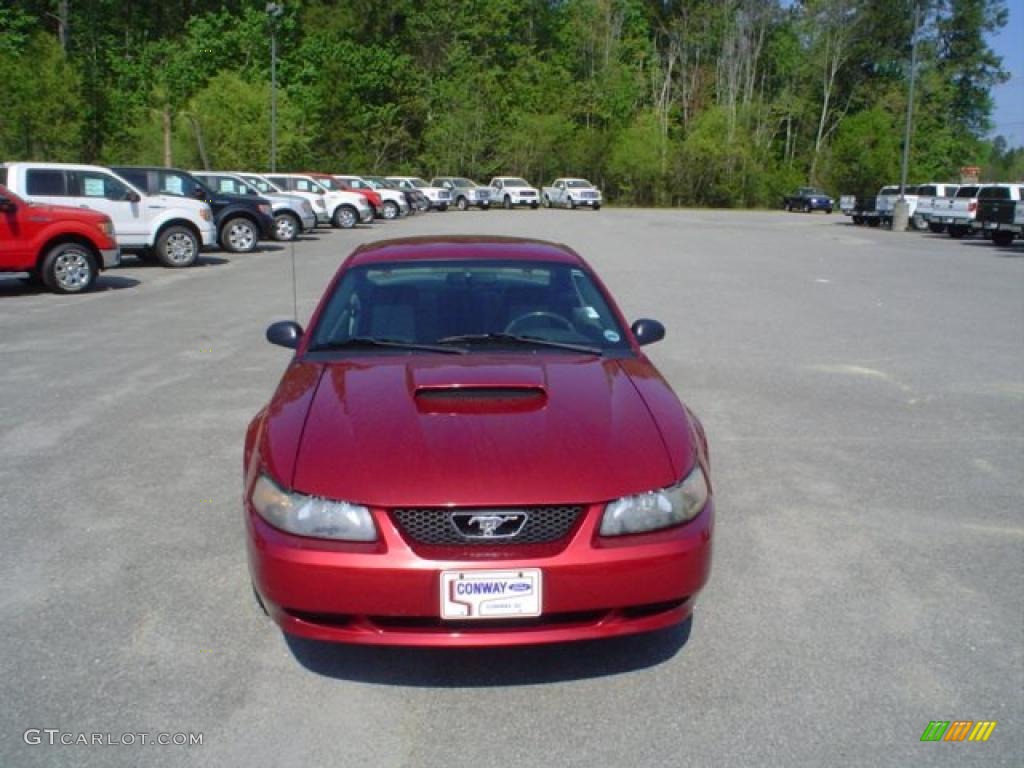 2003 Mustang V6 Coupe - Redfire Metallic / Medium Graphite photo #2