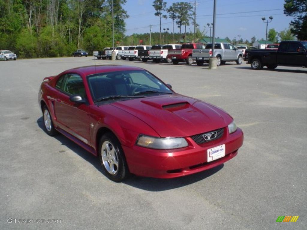 2003 Mustang V6 Coupe - Redfire Metallic / Medium Graphite photo #3