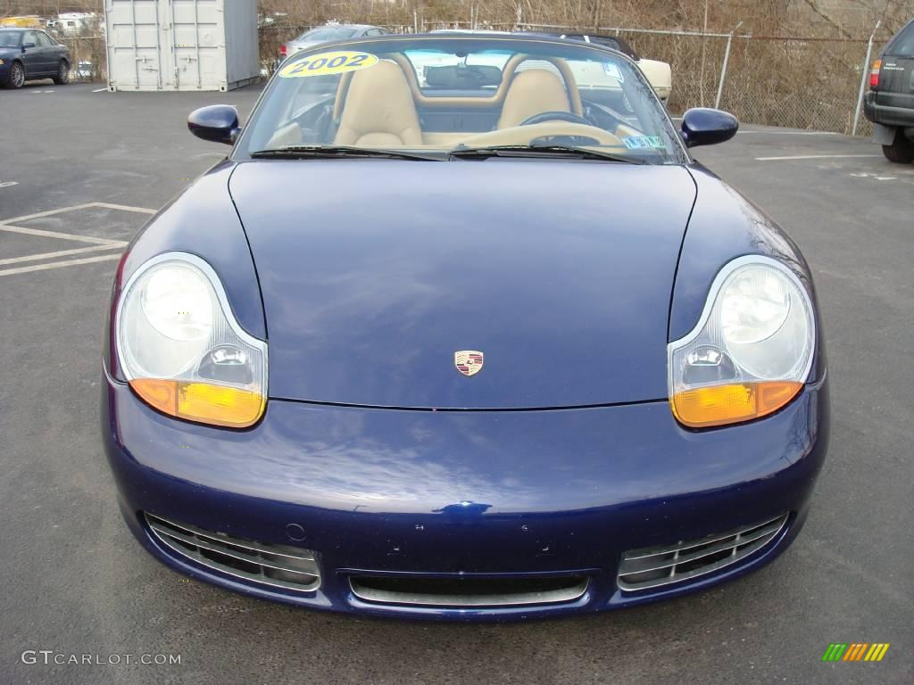 2002 Boxster S - Lapis Blue Metallic / Savanna Beige photo #2