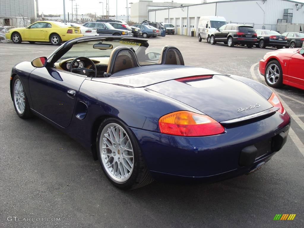 2002 Boxster S - Lapis Blue Metallic / Savanna Beige photo #5