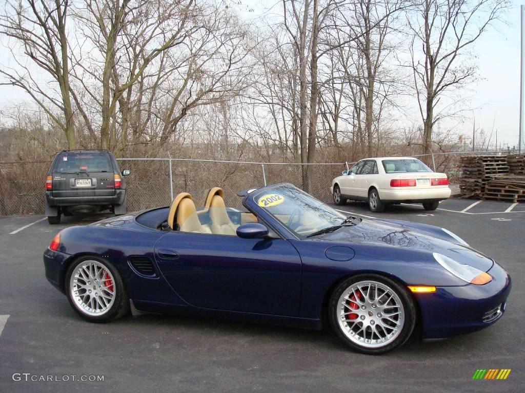 2002 Boxster S - Lapis Blue Metallic / Savanna Beige photo #8