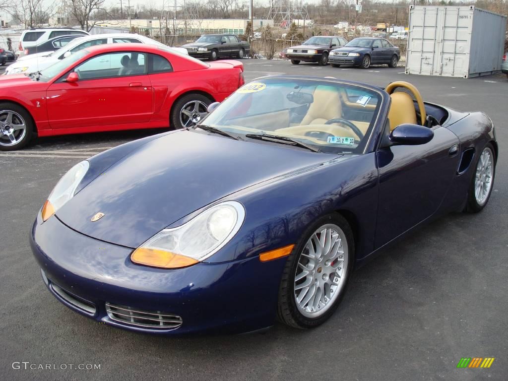 2002 Boxster S - Lapis Blue Metallic / Savanna Beige photo #9