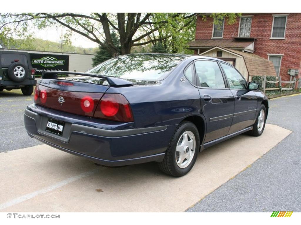 2001 Impala LS - Navy Blue Metallic / Medium Gray photo #7