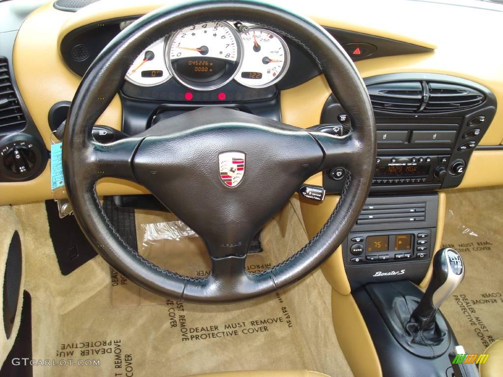 2002 Boxster S - Lapis Blue Metallic / Savanna Beige photo #20
