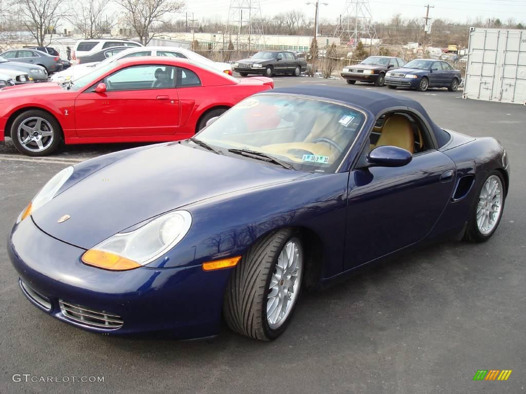 2002 Boxster S - Lapis Blue Metallic / Savanna Beige photo #25