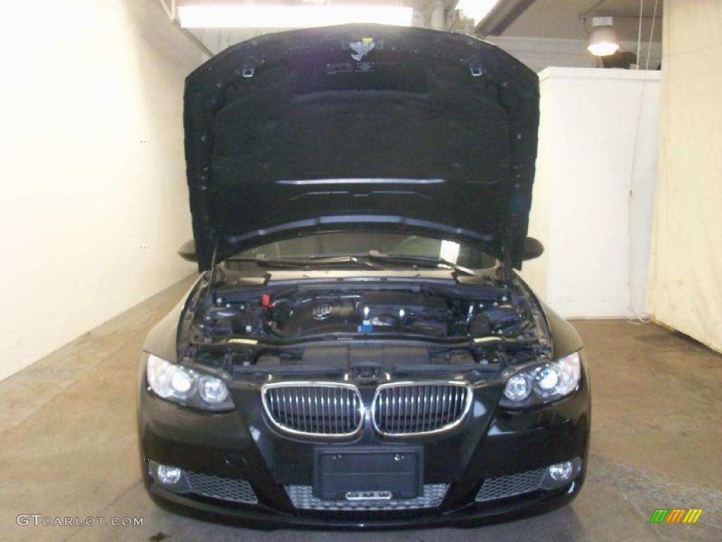 2008 3 Series 335xi Coupe - Jet Black / Black photo #15