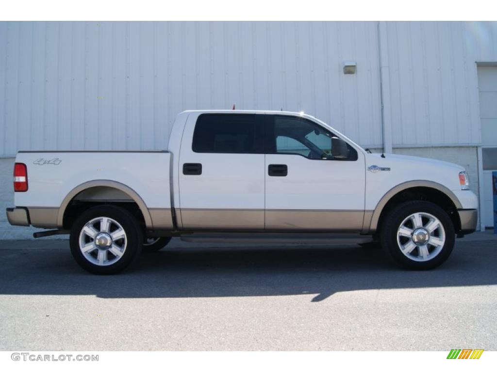 2006 F150 King Ranch SuperCrew 4x4 - Oxford White / Castano Brown Leather photo #5