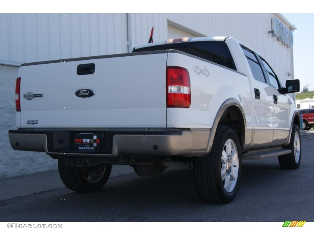 2006 F150 King Ranch SuperCrew 4x4 - Oxford White / Castano Brown Leather photo #7