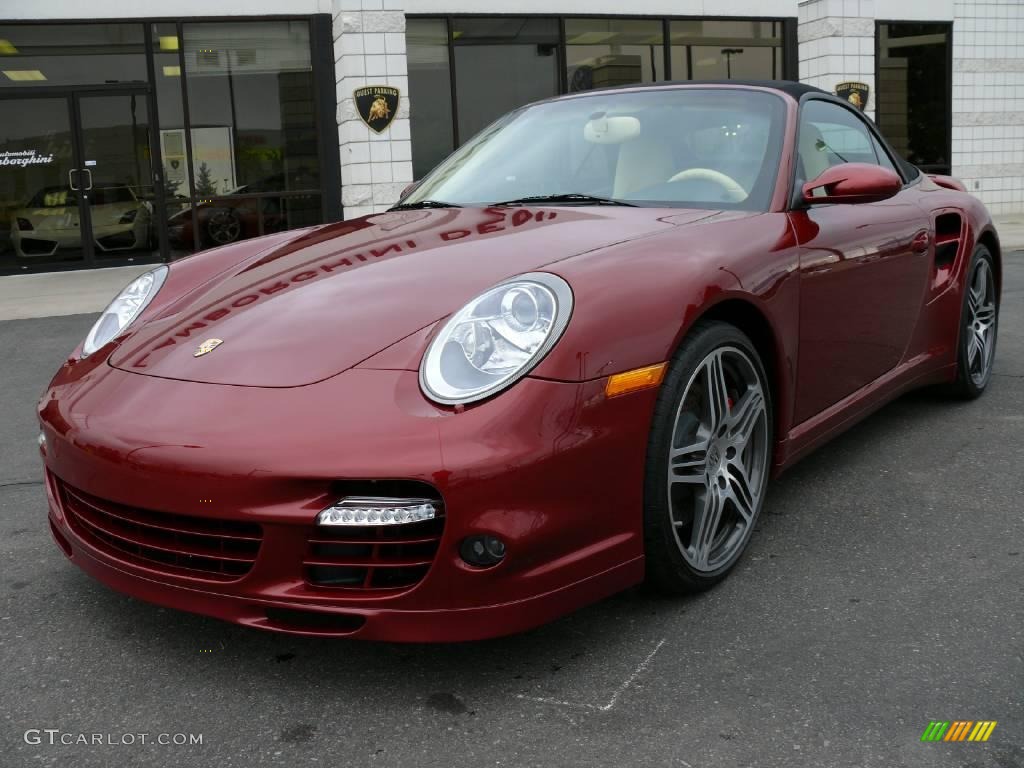2008 911 Turbo Cabriolet - Ruby Red Metallic / Cream Leather to Sample photo #2
