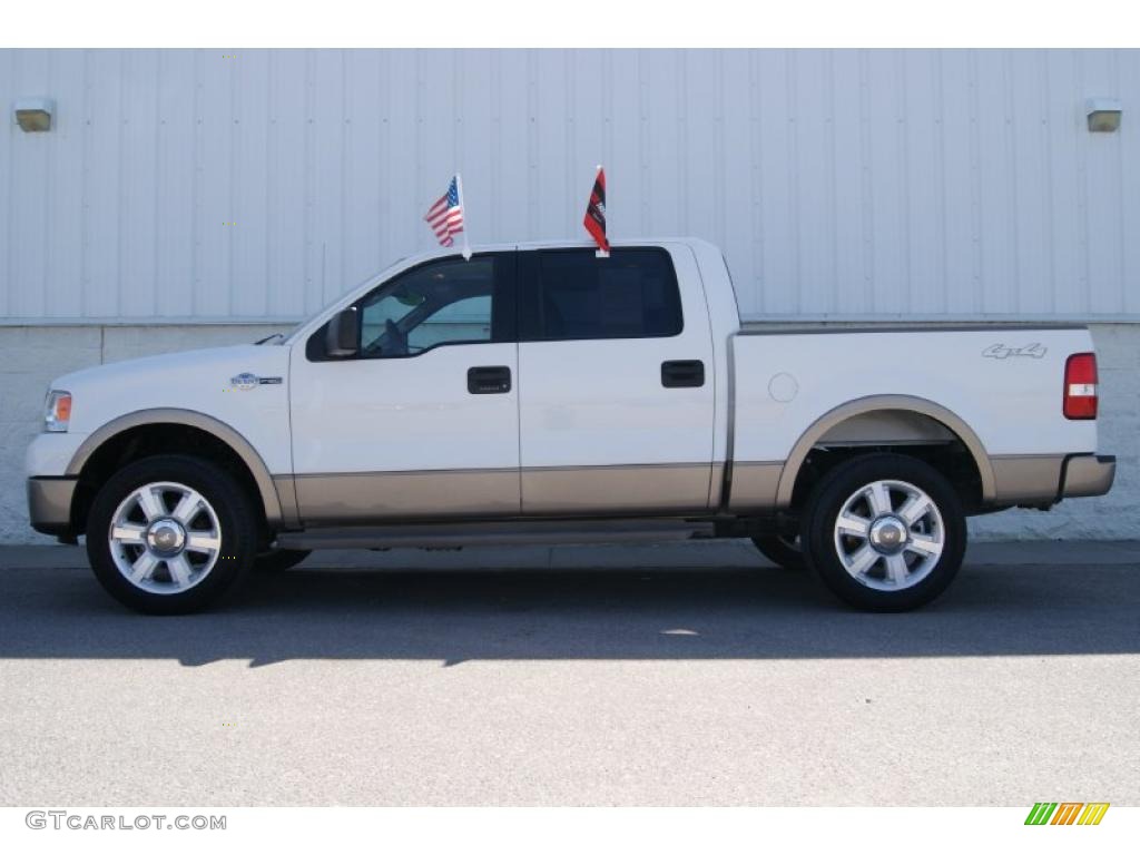 2006 F150 King Ranch SuperCrew 4x4 - Oxford White / Castano Brown Leather photo #11