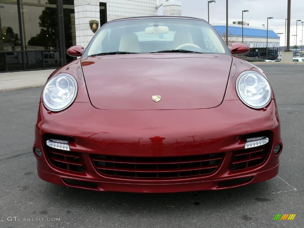 2008 911 Turbo Cabriolet - Ruby Red Metallic / Cream Leather to Sample photo #3