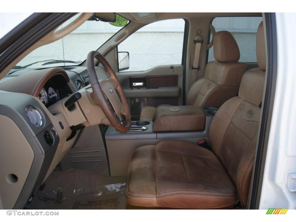 2006 F150 King Ranch SuperCrew 4x4 - Oxford White / Castano Brown Leather photo #13