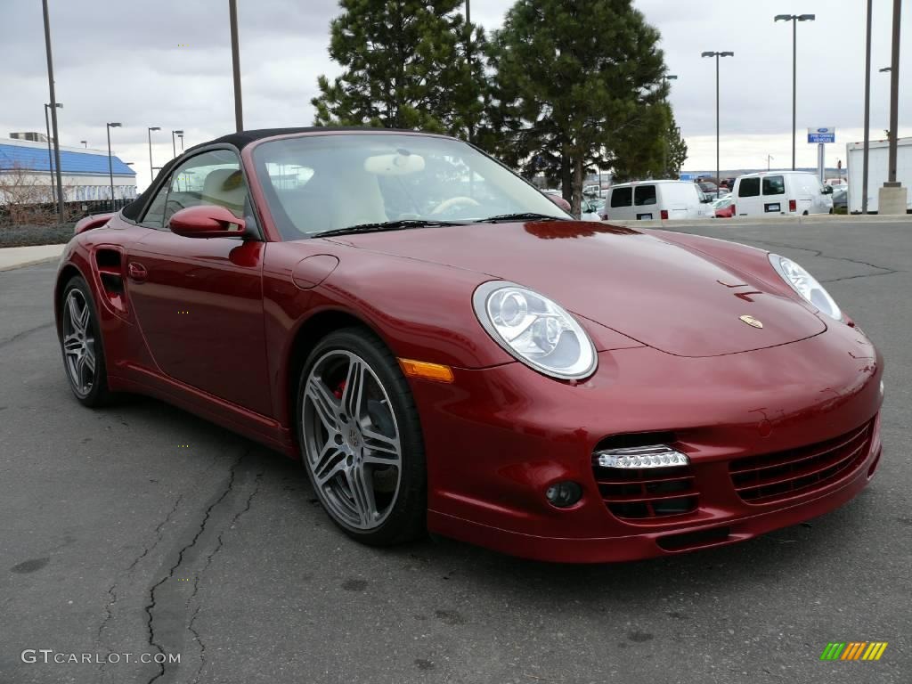 2008 911 Turbo Cabriolet - Ruby Red Metallic / Cream Leather to Sample photo #4