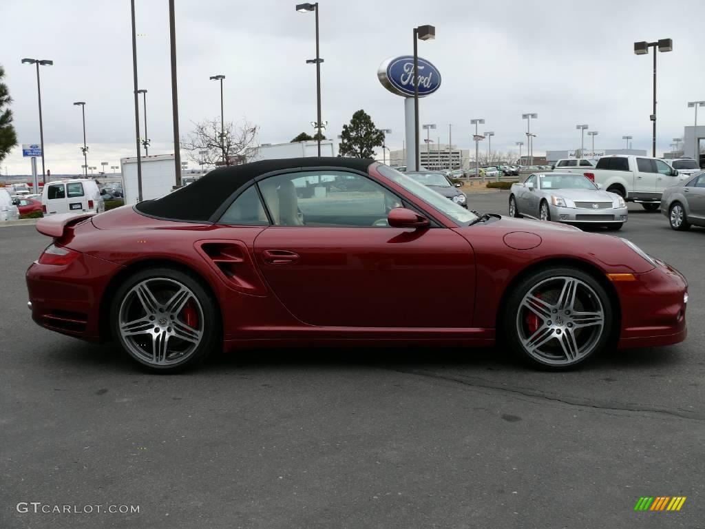 2008 911 Turbo Cabriolet - Ruby Red Metallic / Cream Leather to Sample photo #5