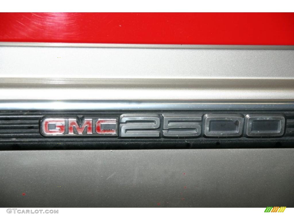 2000 Sierra 2500 SLE Regular Cab 4x4 - Fire Red / Oak photo #17