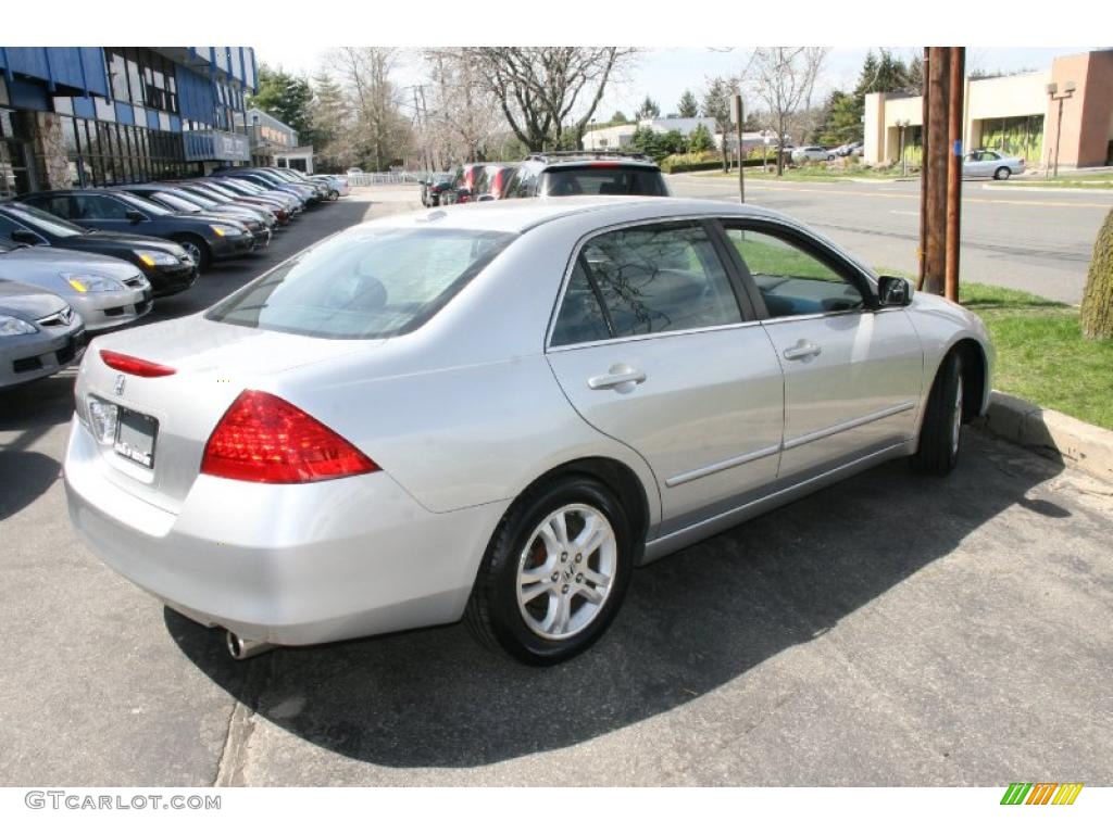 2007 Accord EX-L Sedan - Alabaster Silver Metallic / Black photo #6