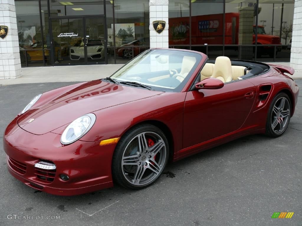 2008 911 Turbo Cabriolet - Ruby Red Metallic / Cream Leather to Sample photo #32
