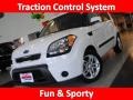 2010 Clear White Kia Soul +  photo #1