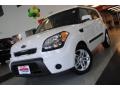 2010 Clear White Kia Soul +  photo #2