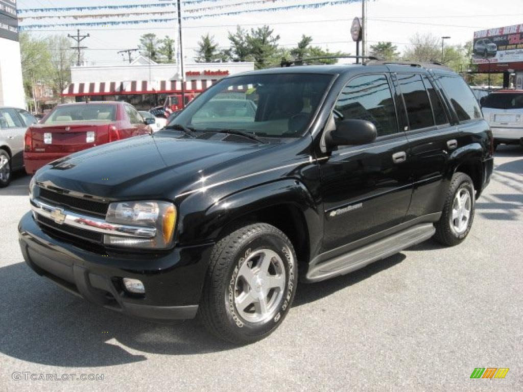 2003 TrailBlazer LT 4x4 - Black / Gray photo #2