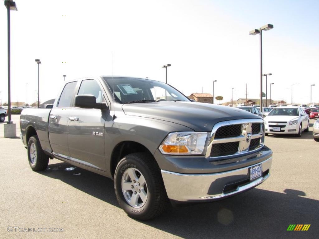 2009 Ram 1500 Big Horn Edition Quad Cab 4x4 - Mineral Gray Metallic / Dark Slate/Medium Graystone photo #8