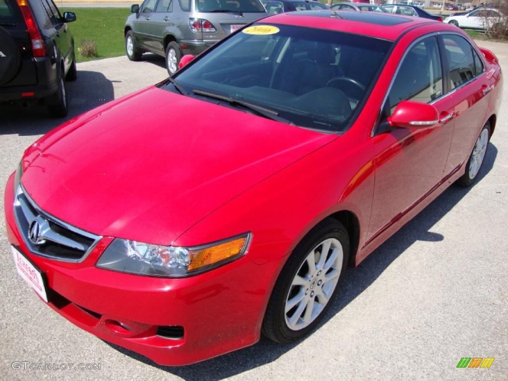 2006 TSX Sedan - Milano Red / Ebony Black photo #1