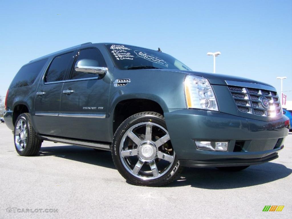 2008 Escalade ESV AWD - Stealth Gray / Ebony photo #1