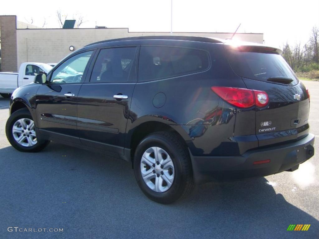 2010 Traverse LS AWD - Dark Blue Metallic / Dark Gray/Light Gray photo #4