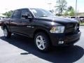 2010 Brilliant Black Crystal Pearl Dodge Ram 1500 Sport Crew Cab  photo #4