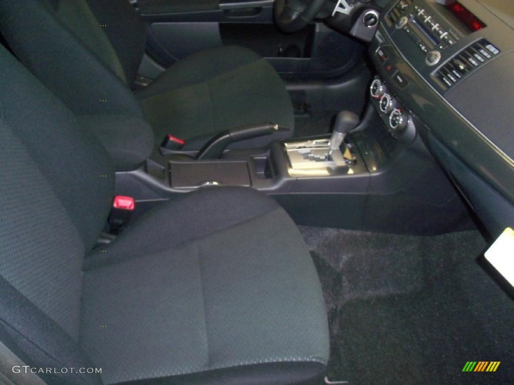 2010 Lancer GTS - Rotor Glow Orange Metallic / Black photo #24