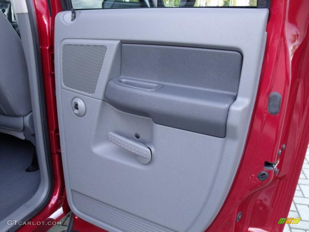 2007 Ram 1500 SLT Quad Cab - Inferno Red Crystal Pearl / Medium Slate Gray photo #18