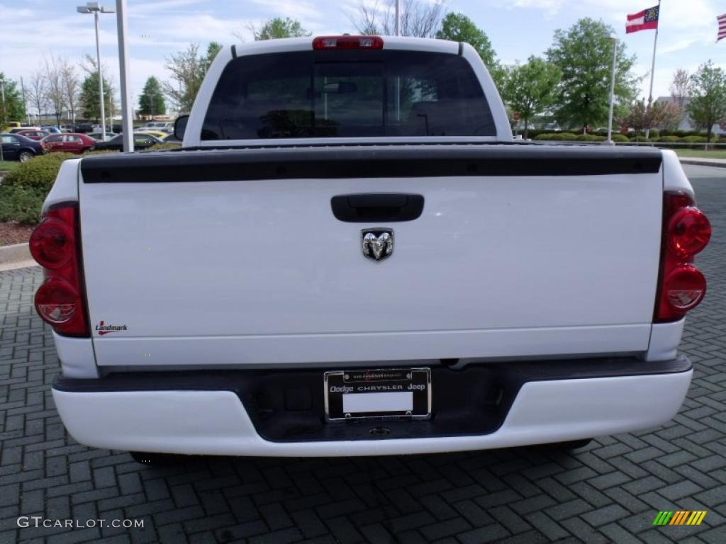 2007 Ram 1500 Sport Regular Cab - Bright White / Medium Slate Gray photo #4