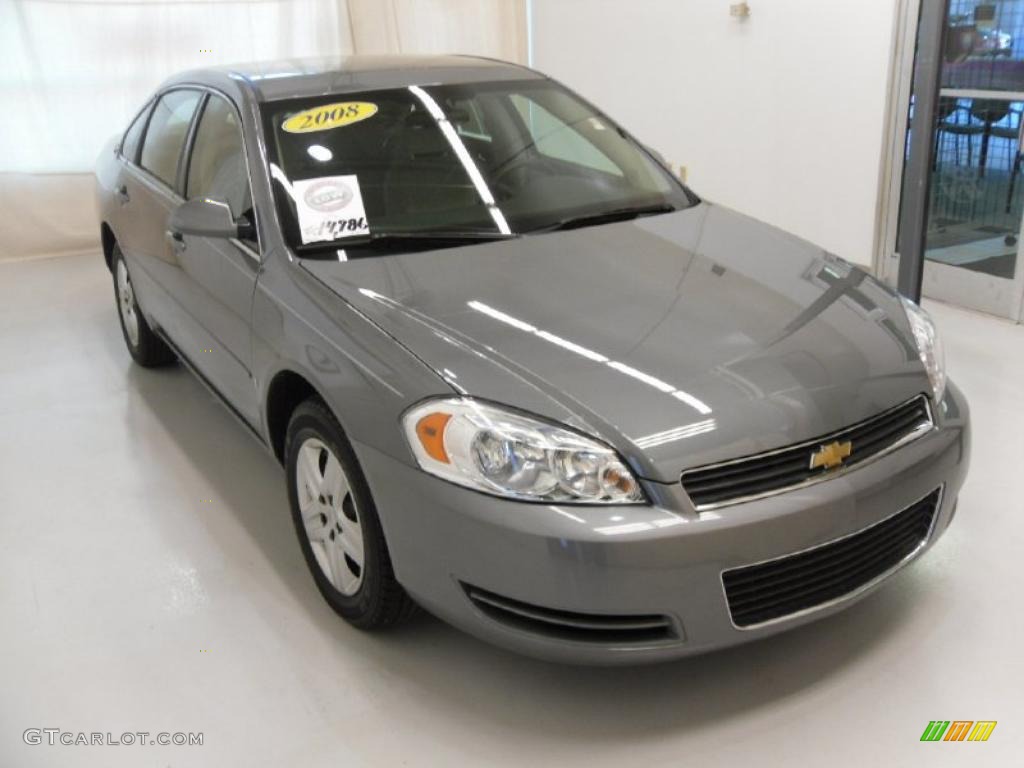 2008 Impala LS - Dark Silver Metallic / Gray photo #5