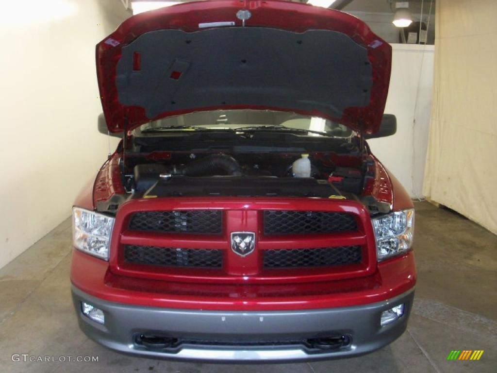 2010 Ram 1500 TRX4 Quad Cab 4x4 - Inferno Red Crystal Pearl / Dark Slate/Medium Graystone photo #12