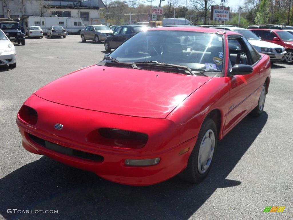 1992 Storm GSi Coupe - Bright Red / Gray photo #2