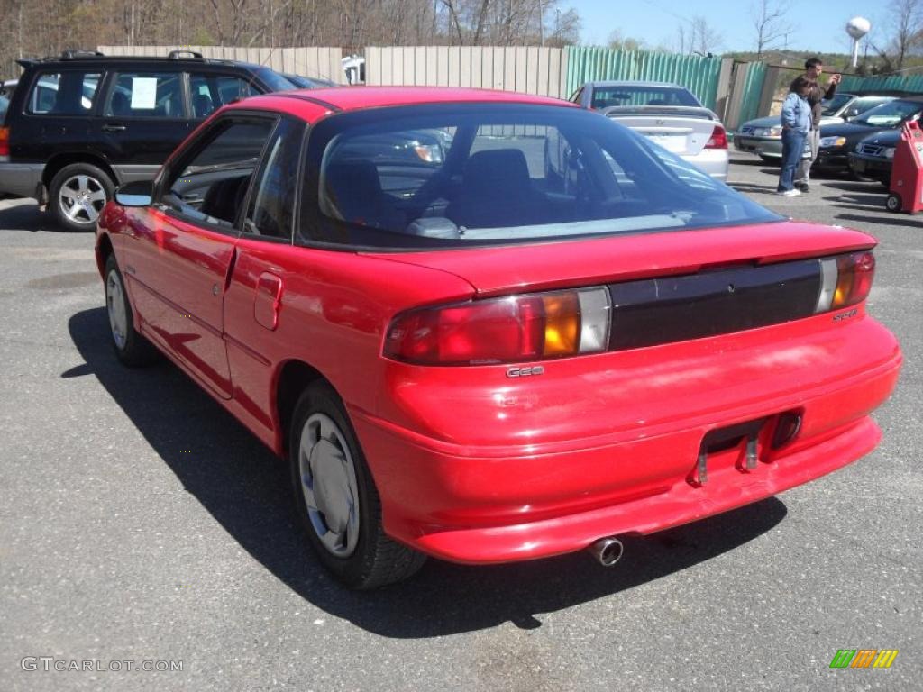 1992 Storm GSi Coupe - Bright Red / Gray photo #7